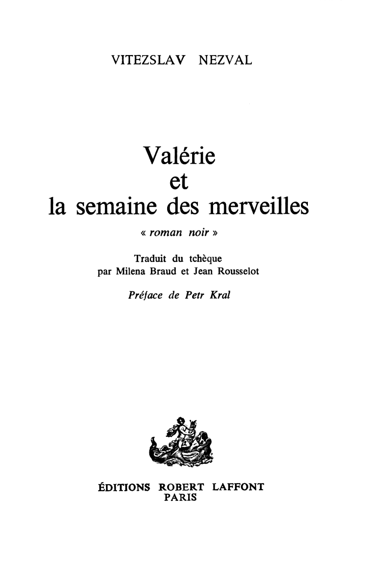 Hlavní titul (Valérie ou la semaine des merveilles, 1984)
